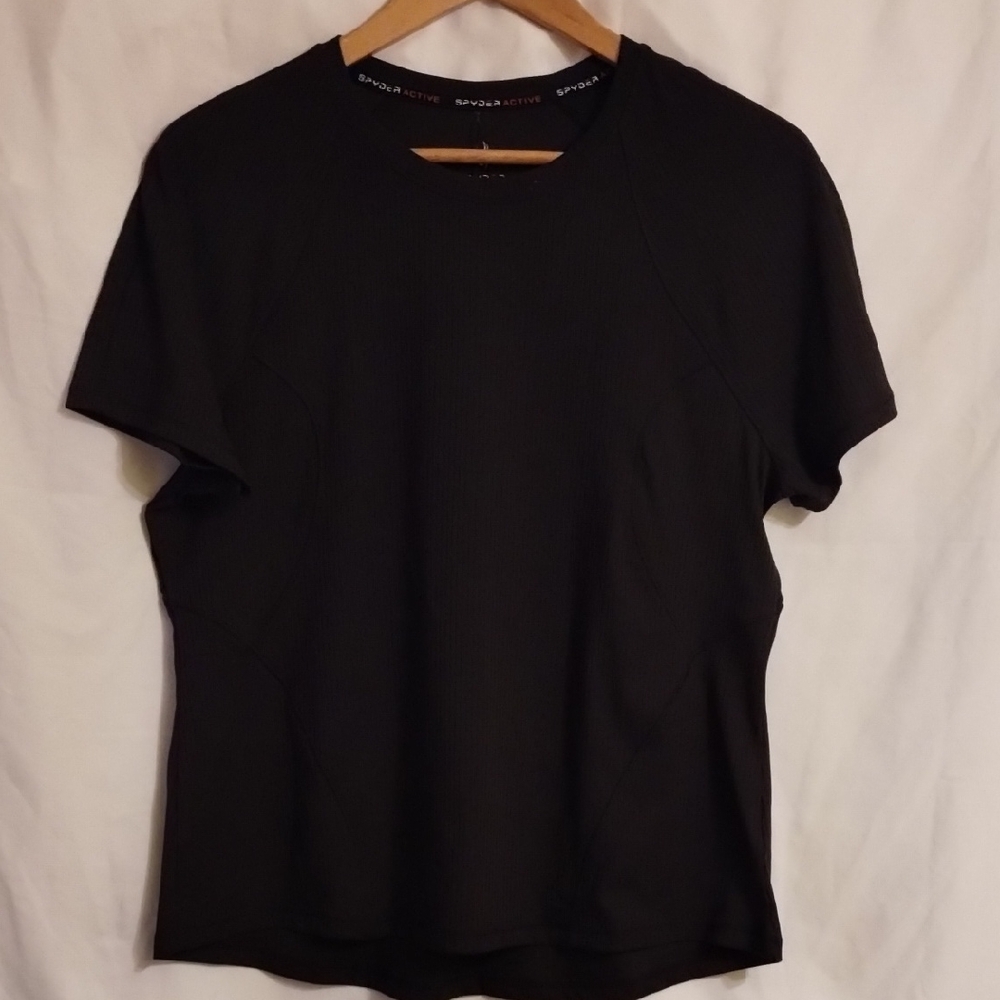 Black Short Sleeve Womans Shirt.